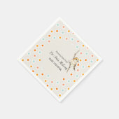 Serviette En Papier Bébé mignon Baby shower de fleurs minuscules (Coin)