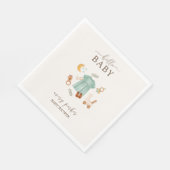 Serviette En Papier Bébé mignon Boho fille Baby shower vêtements (Coin)