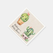 Serviette En Papier Bébé mignon Cactus Baby shower Succulent (Coin)
