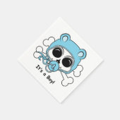 Serviette En Papier Bébé mignon Crâne garçon (Coin)