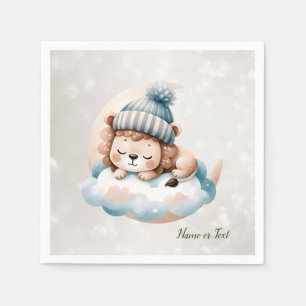 Serviette En Papier Bébé mignon dormant Animaux Beaux