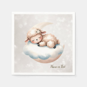 Serviette En Papier Bébé mignon dormant Animaux Beaux