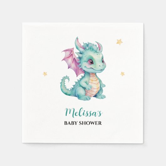 Serviette En Papier Bébé mignon Dragon (Devant)