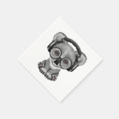Serviette En Papier Bébé mignon Koala Ours Dj Portant Un Casque (Coin)