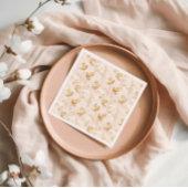 Serviette En Papier Bébé mignon Motif d'aquarelle rose