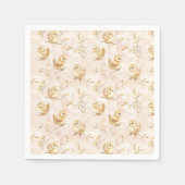 Serviette En Papier Bébé mignon Motif d'aquarelle rose (Devant)