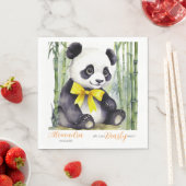 Serviette En Papier Bébé mignon Panda ours Baby shower d'attente préma (En situation)