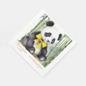 Serviette En Papier Bébé mignon Panda ours Baby shower d'attente préma (Coin)