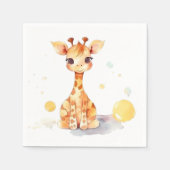 Serviette En Papier Bébé mignonne Giraffe Papier Napkin (Devant)
