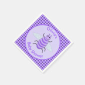 Serviette En Papier Bébé mou Bee Bee Baby shower neutre (Coin)