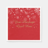 Serviette En Papier Bébé personnalisé Il fait froid dehors (Devant)