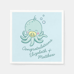Serviette En Papier Bébé pieuvre mignon Shower Kawaii