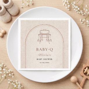 Serviette En Papier Bébé Q Arche en terre cuite Chaudron Grill Bottine