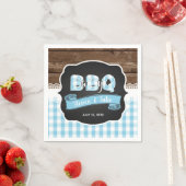 Serviette En Papier Bébé Q Douche Napkin - Bleu bébé (En situation)