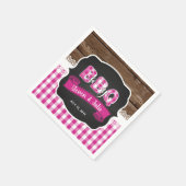 Serviette En Papier Bébé Q Douche Napkin - Rose foncé (Coin)