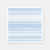 Serviette En Papier Bébé rayures bleues (Devant)