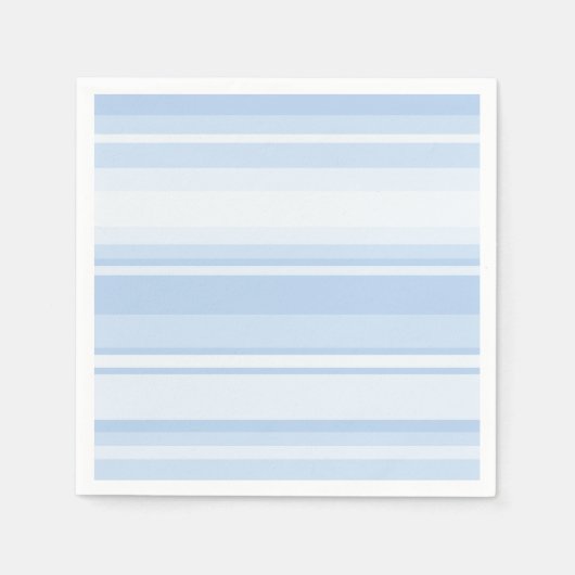 Serviette En Papier Bébé rayures bleues (Devant)