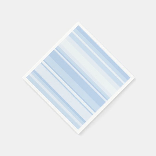 Serviette En Papier Bébé rayures bleues (Coin)