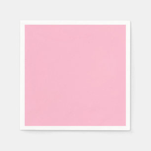 Serviette En Papier Bébé rose couleur solide