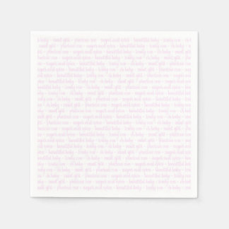 Serviette En Papier Bébé rose fille