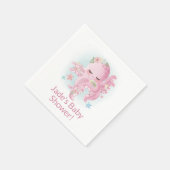 Serviette En Papier Bébé rose mignon pieuvre (Coin)
