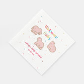 Serviette En Papier Bébé Saupoudrer Animal Cookies Fille Baby shower (Coin)
