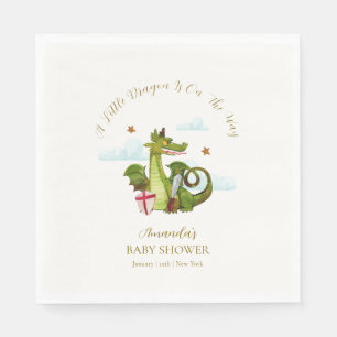 Serviette En Papier Bébé Shower de l'étoile nuage de petit dragon myth