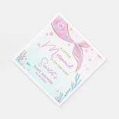 Serviette En Papier Bébé sirène Shower (Coin)
