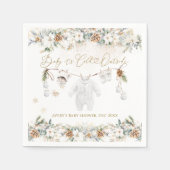 Serviette En Papier Bébé Son Baby shower Froid À L'Extérieur De La Lig (Devant)