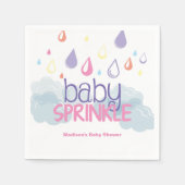 Serviette En Papier Bébé Sprinkle Douche Napkin (Devant)