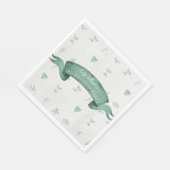 Serviette En Papier Bébé vert et gris Koala fête d'anniversaire (Coin)