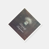 Serviette En Papier Bébé's Breath Mason Jar Rustic Country Grange (Coin)