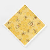 Serviette En Papier Bee Buzzing Honey Bees mignonne (Coin)