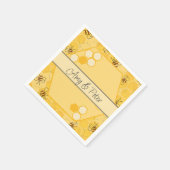 Serviette En Papier Bee Buzzing Honey Bees mignonne (Coin)