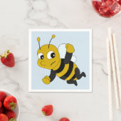 Serviette En Papier Bee cartoon napkins (En situation)