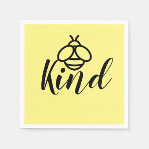 Serviette En Papier Bee Kind, être jolie conception d'abeilles miel