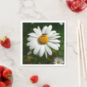 Serviette En Papier Bee on Daisy Alaskan Summer Nature (En situation)