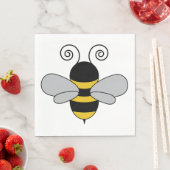 Serviette En Papier Bee Pop Art Cute Honeybee (En situation)