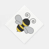 Serviette En Papier Bee Pop Art Cute Honeybee (Coin)