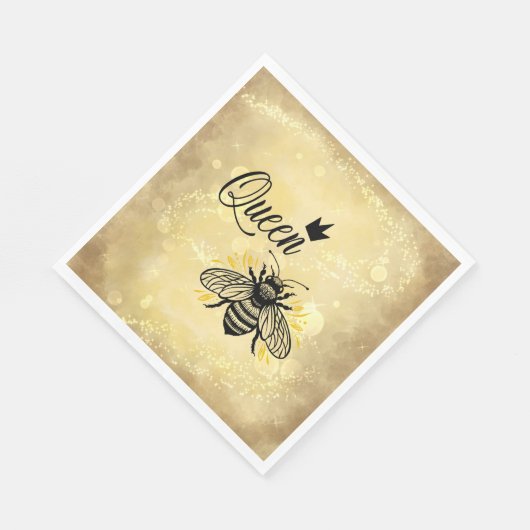 Serviette En Papier Bee-utify Your Celebration : Queen Bee (Coin)