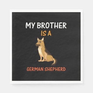 Serviette En Papier Beekeeper Art My Brother Est Un Berger Allemand