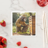 Serviette En Papier Beekeeper et Behive (En situation)