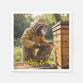 Serviette En Papier Beekeeper et Behive (Devant)