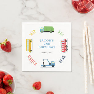 Serviette En Papier Beep hurler woo Bleu fête d'anniversaire