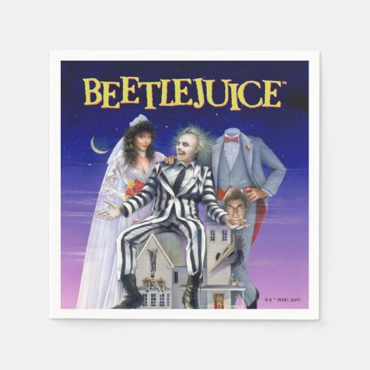 Serviette En Papier Beetlejuice | Theatrical Poster (Devant)