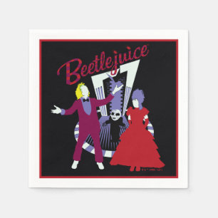 Serviette En Papier Beetlejus   Beetlejus & Lydia Mariage