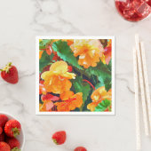 SERVIETTE EN PAPIER BEGONIAS (En situation)