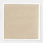 Serviette En Papier Beige Champagne (Devant)