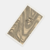 Serviette En Papier Beige et Taupe monochromatique Abstrait naturel (Coin)