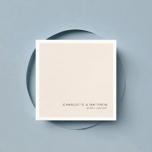 Serviette En Papier Beige moderne